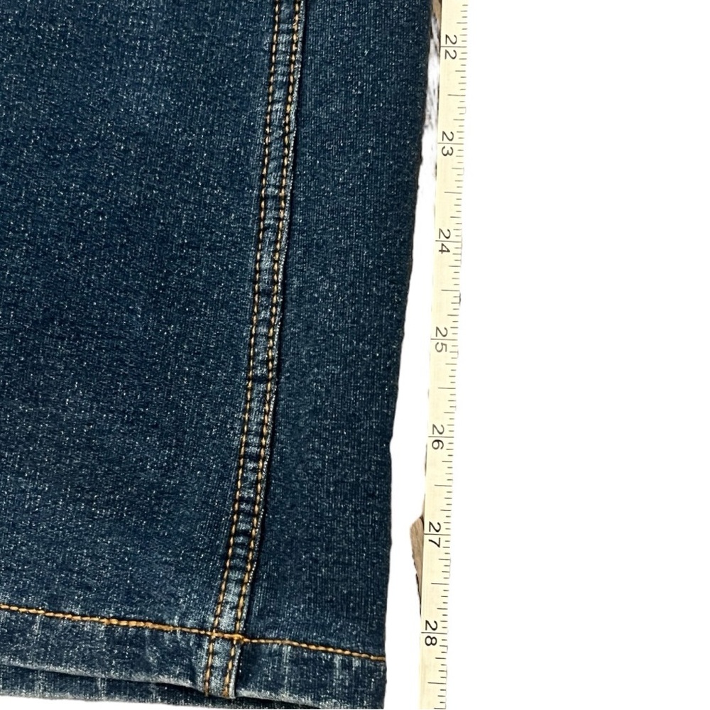 J. Jill Dark Blue Flare Stretch Jeans Size 10 - Picture 4 of 5